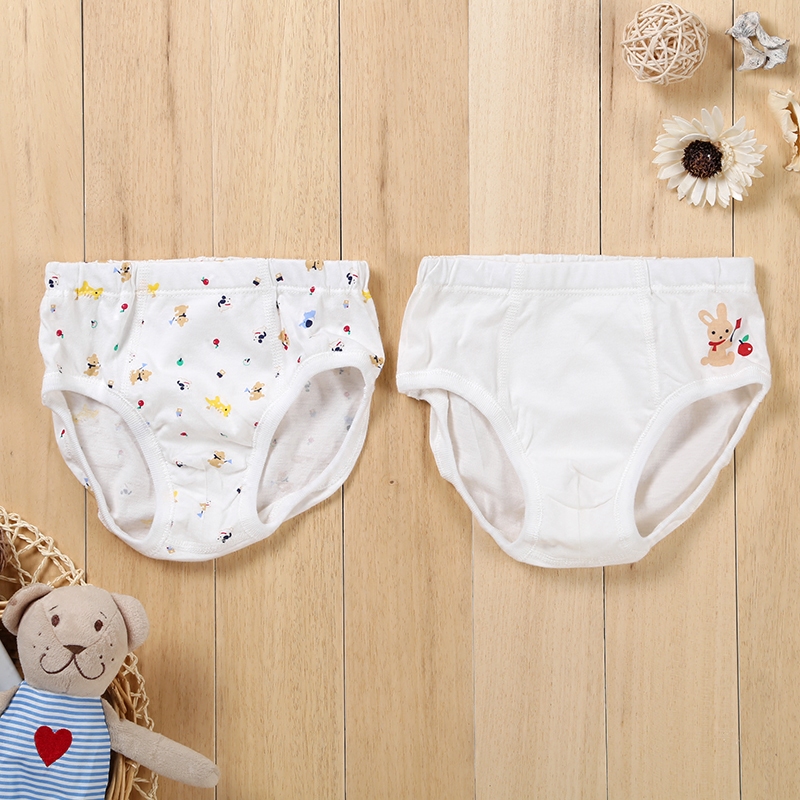 爱婴室春夏款苹果乐园男宝宝三角裤两条装新生儿内裤婴儿舒适内衣