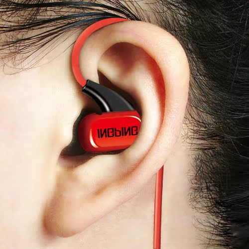入耳式专业监听K歌运动耳机手机电脑通用耳塞1.2米/3米延长线红色