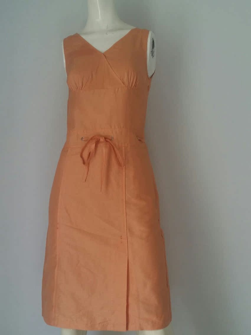 正品 杰西 橙色 白色职业气质连衣裙  清货价格