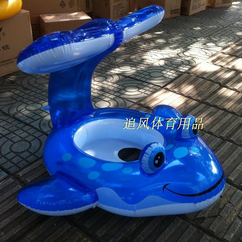 正品INTEX 鲸鱼婴儿浮圈幼儿游泳圈宝宝充气坐圈 BB戏水用品56593