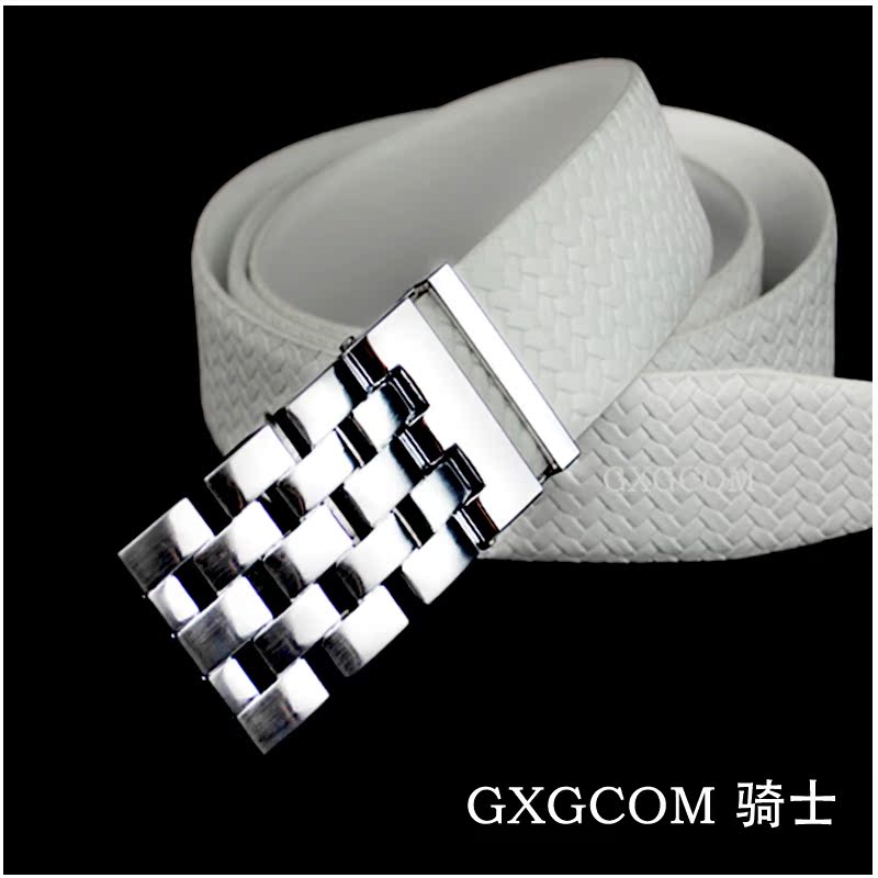 2015新款GXGCOM男士真皮皮带杰克正品 休闲风编织纹琼斯牛皮腰带