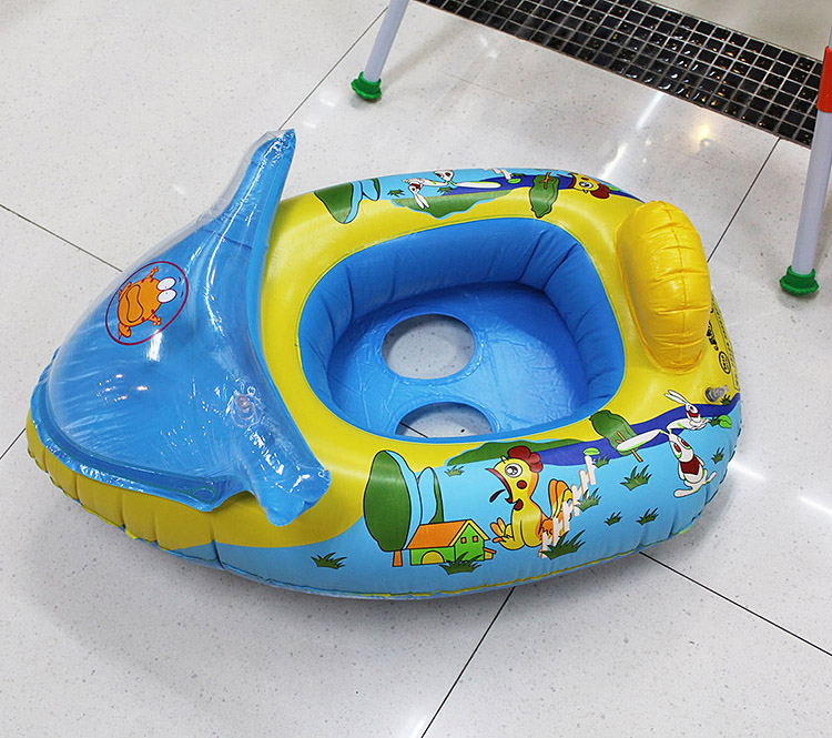 加厚婴幼儿童游泳圈宝宝坐圈新生儿座艇水上充气戏水玩具2-9岁
