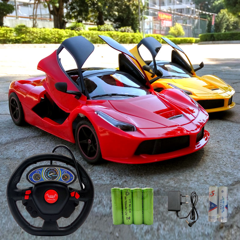 儿童玩具车方向盘大号法拉利遥控车漂移充电遥控汽车男孩赛车玩具