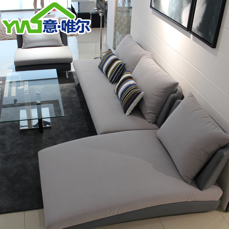 新款客厅沙发现代转角简约布艺沙发组合大小户型家具沙发皮布沙发