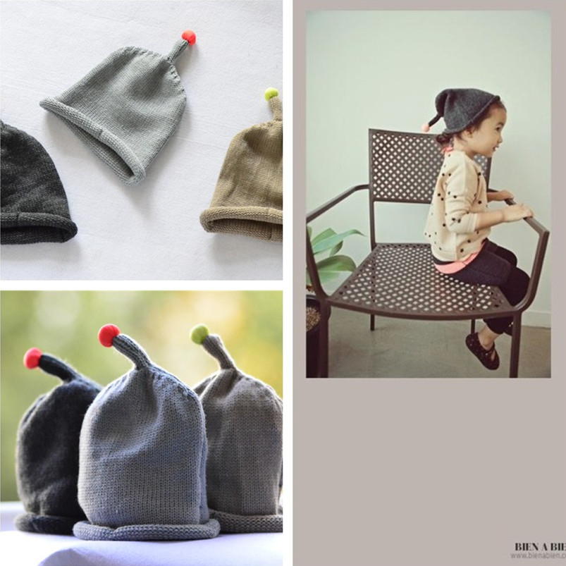 韩国正品婴儿童秋冬款豆丁帽1-2-3岁男女宝宝毛线帽子可爱潮百搭