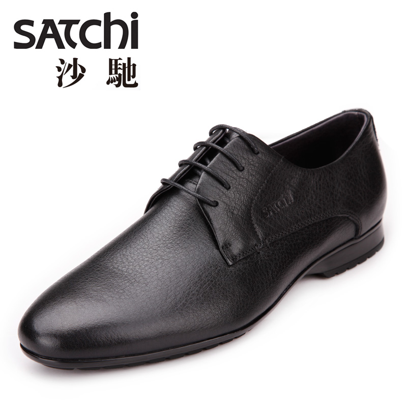 沙驰/Satchi 超软牛皮 商务正装系带男鞋 超软皮鞋65522241Z