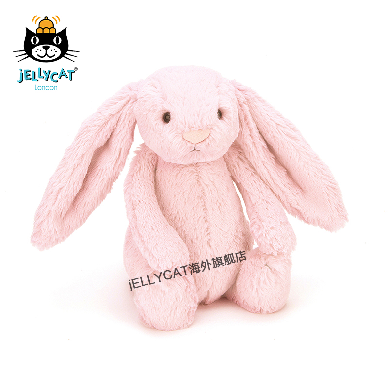 英国进口jellycat经典害羞系列害羞邦尼兔粉色超柔软毛绒玩具公仔