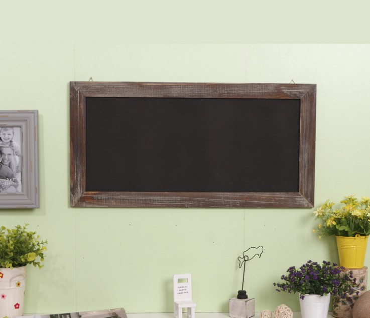 小黑板挂式壁挂装饰品复古怀旧咖啡厅奶茶酒吧广告留言板木制