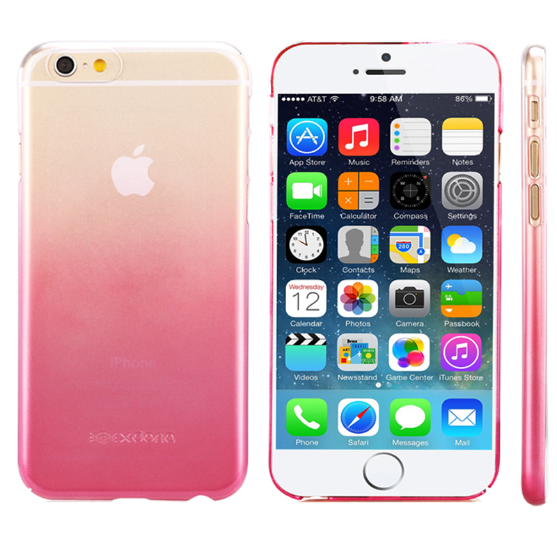 x-doria iPhone6plus手机壳渐变色超薄透明 苹果6手机保护套5.5寸