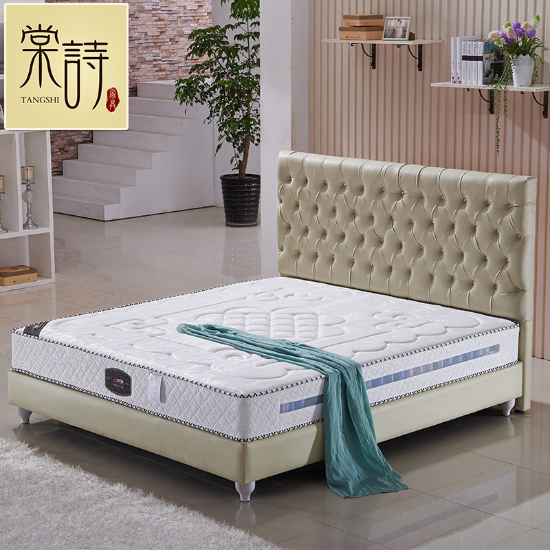 棠诗 天然乳胶床垫椰棕垫 席梦思1.5 1.8米双人弹簧床垫定做特价