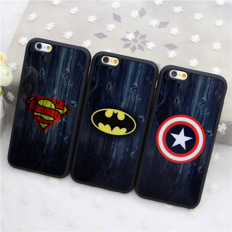 动漫超人蝙蝠侠美队iPhone6s手机壳plus苹果6s/5s/SE软硅胶保护套