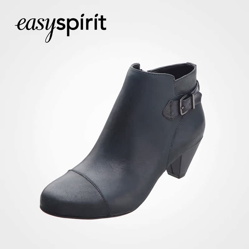 Easyspirit/逸思步侧拉链舒适高跟及裸靴女靴-4A1036810L