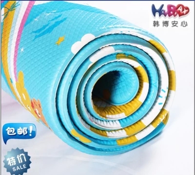 韩国进口韩博安心婴儿童爬行垫宝宝爬爬垫毯地垫环保加厚PVC1-2cm