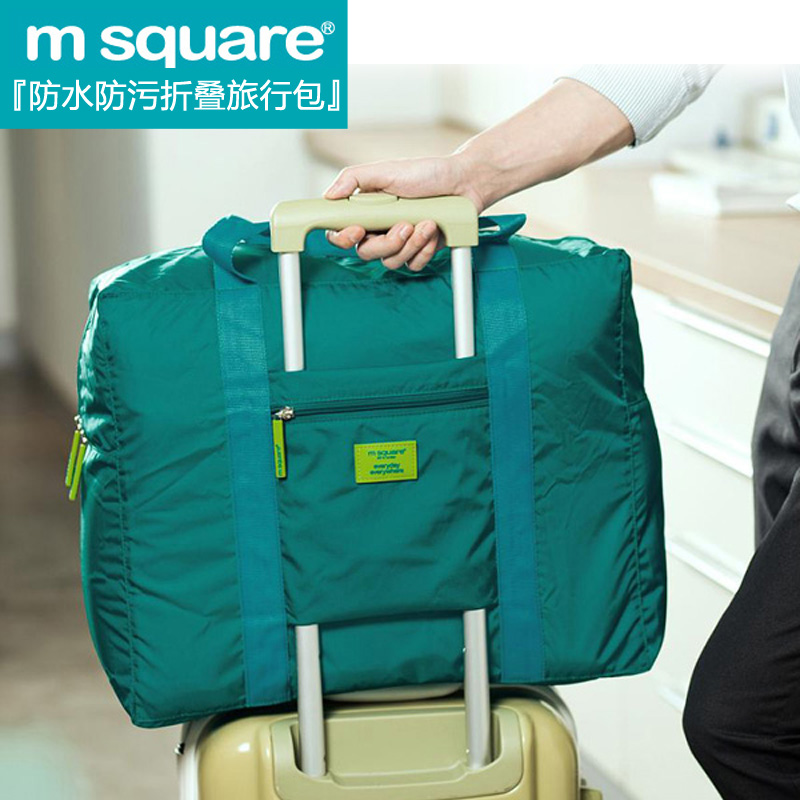 折叠旅行包旅行袋 大容量手提 女短途出差商务行李包拉杆男 防水