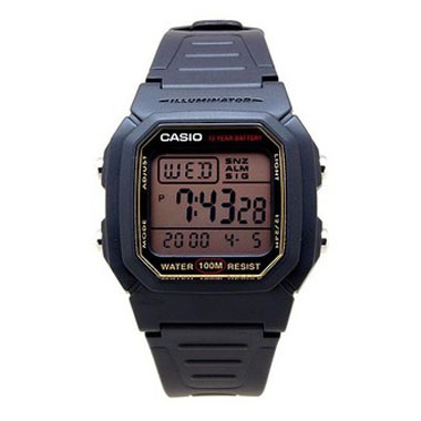 时尚男表 多功能防水男士手表W-800H-1A 9A 数显电子学生流行手表