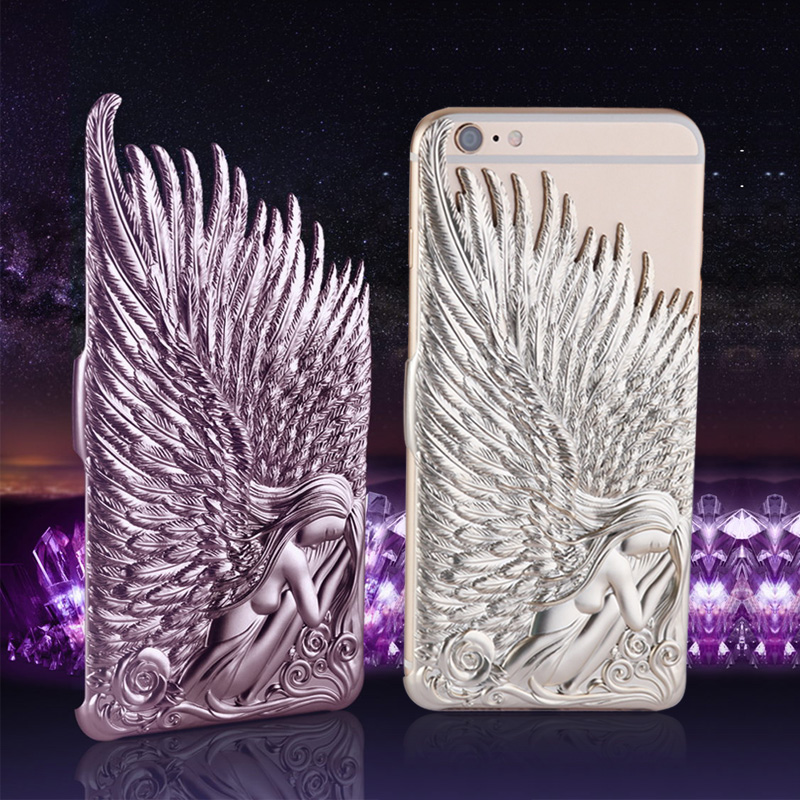 丁奇 范冰冰同款手机壳天使之翼苹果iPhone5s 6Plus手机壳奢华