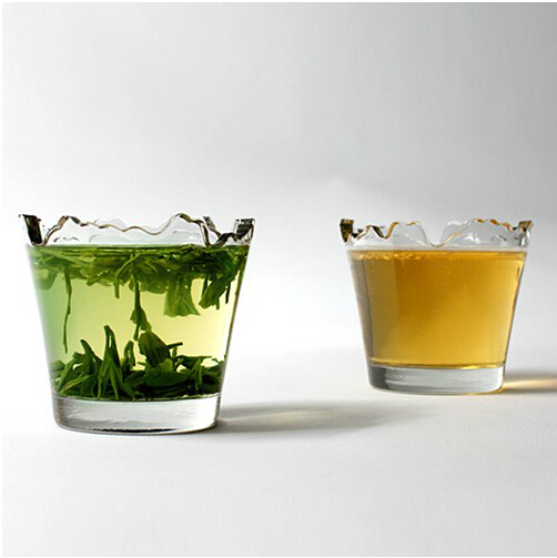GEEKCOOK山水妖娆创意水杯茶杯玻璃酒杯不易破2个装新品礼品包邮