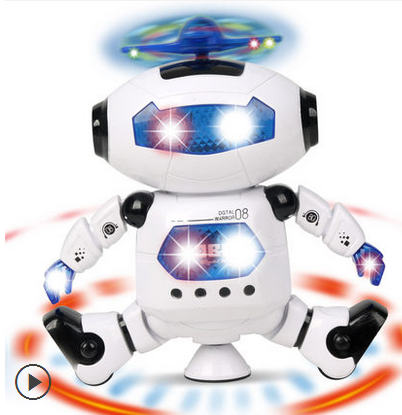 包邮电动太空智能机器人360度旋转跳舞炫舞者男女孩儿童玩具2-7岁