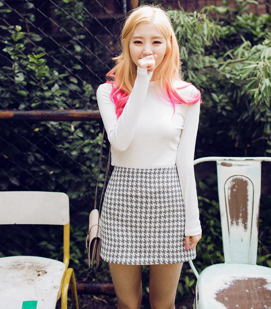韩国Chuu2015秋季新款长袖T恤韩版打底衫修身显瘦上衣女装学生