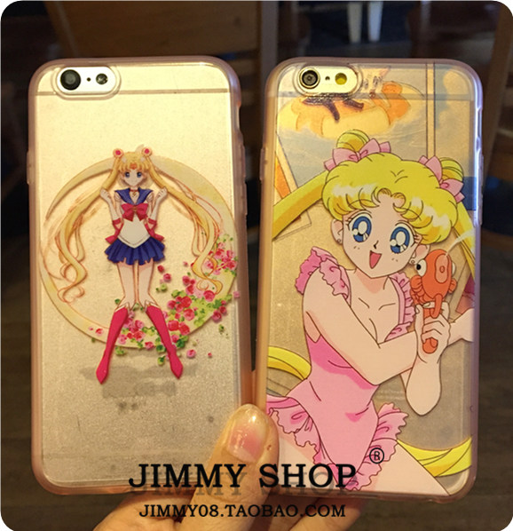 可爱美少女战士 月野兔 iPhone6手机plus5.5外壳保护套5/5s软壳