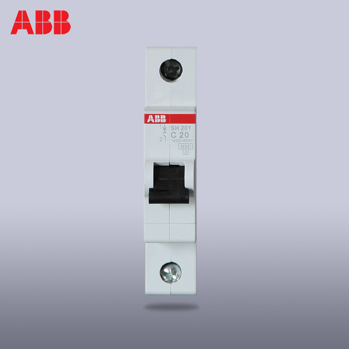 原装正品ABB小型断路器单进单出空气开关1P 20A单片单极SH201-D20