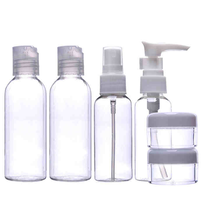 【6件套装】分装瓶套装旅行空瓶喷雾瓶细雾喷瓶按压瓶泡瓶面霜瓶