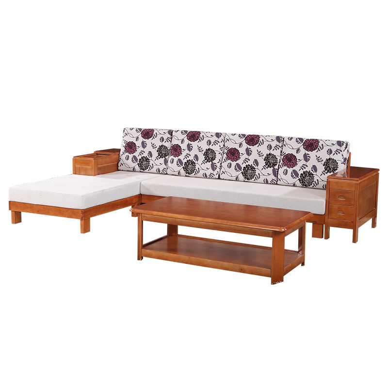 实木沙发组合客厅特价橡木沙发贵妃转角沙发木架沙发现代中式包邮