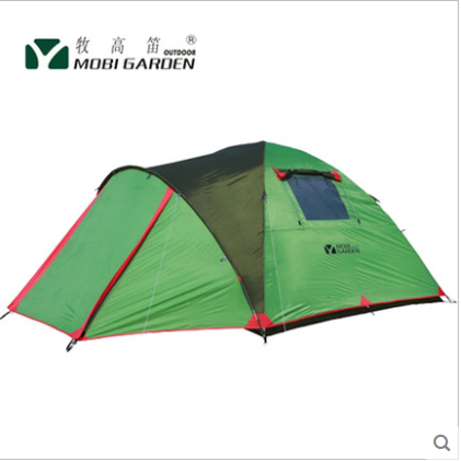 牧高笛帐篷3-4人多人双层自驾游休闲旅游户外野营露营帐篷 欣墅4