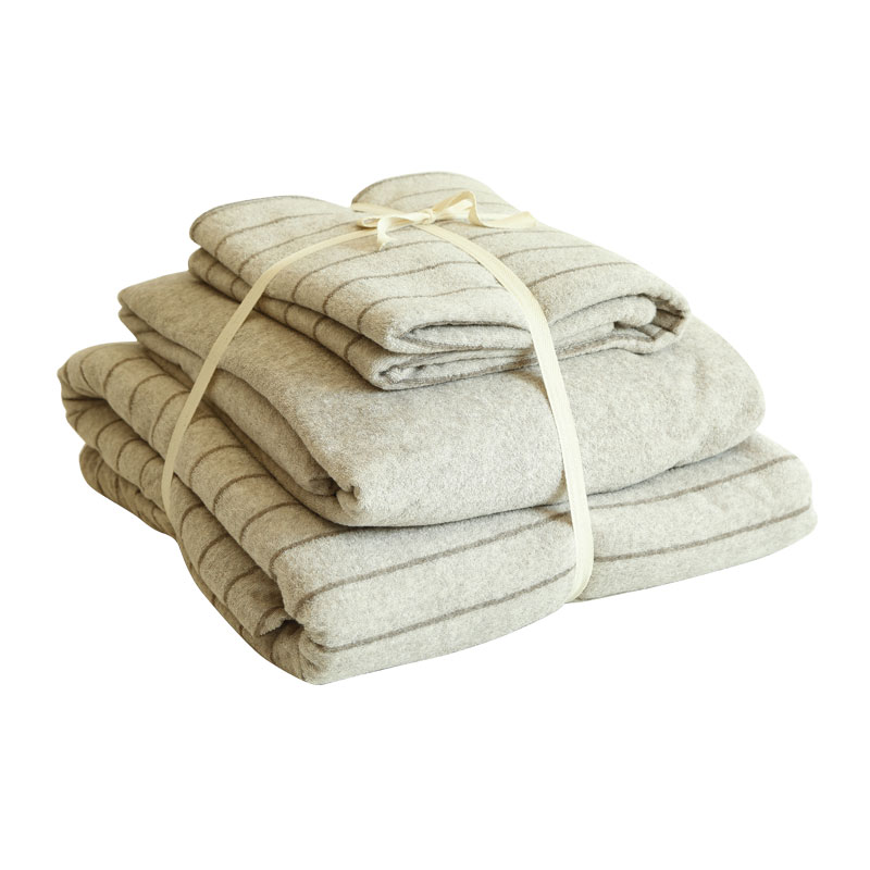 秋冬纯棉毛巾布床上用品 被套床单全棉四件套包邮