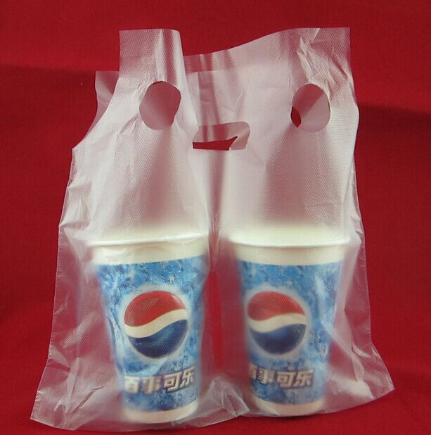 塑料 杯袋 一次性薄膜袋子 冷饮 饮料豆浆可乐杯子袋打包袋100条