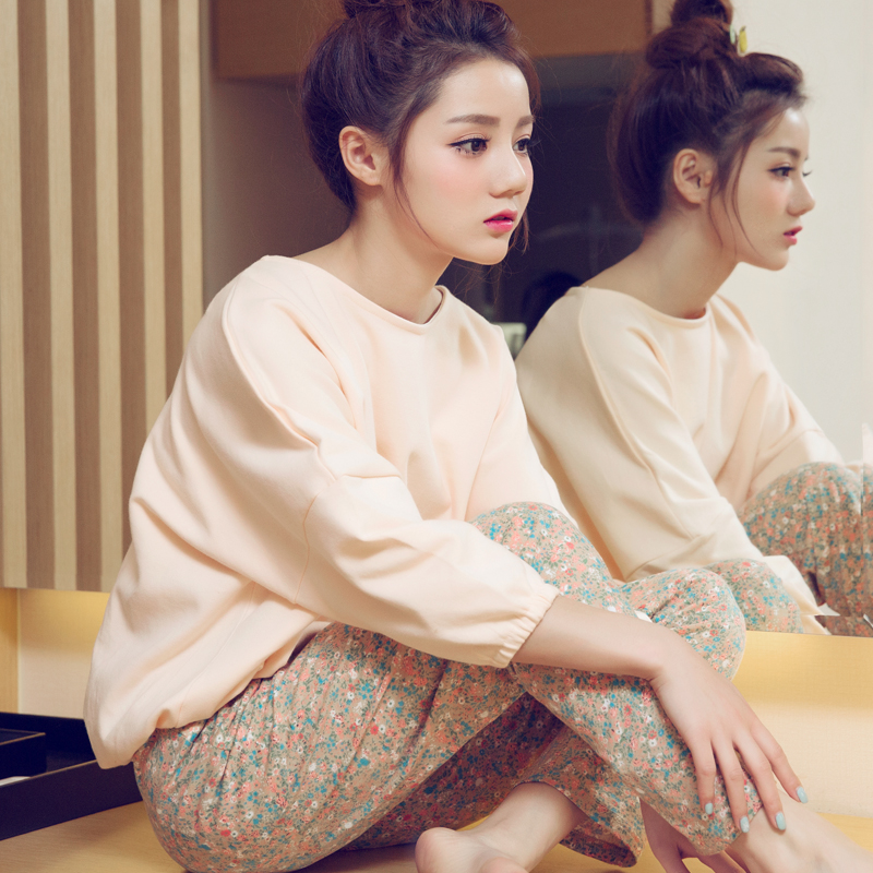 韩版秋季新款孕产妇棉质月子服长袖大码家居服外穿睡衣秋季哺乳衣