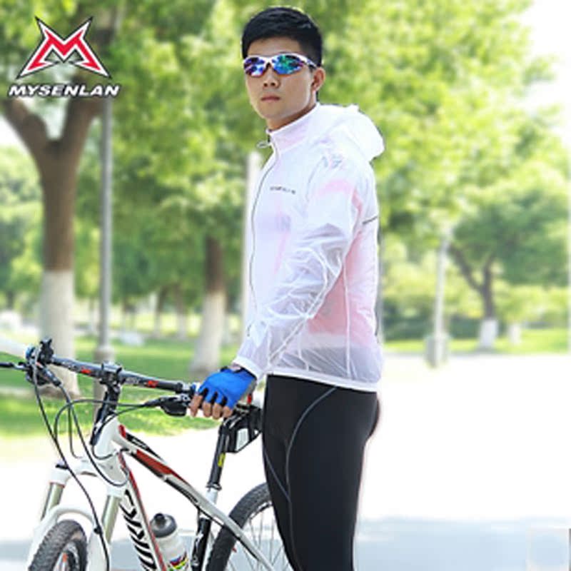 骑行雨衣 男款 透气透明防水 山地车自行车服装 骑行服女式 夏季
