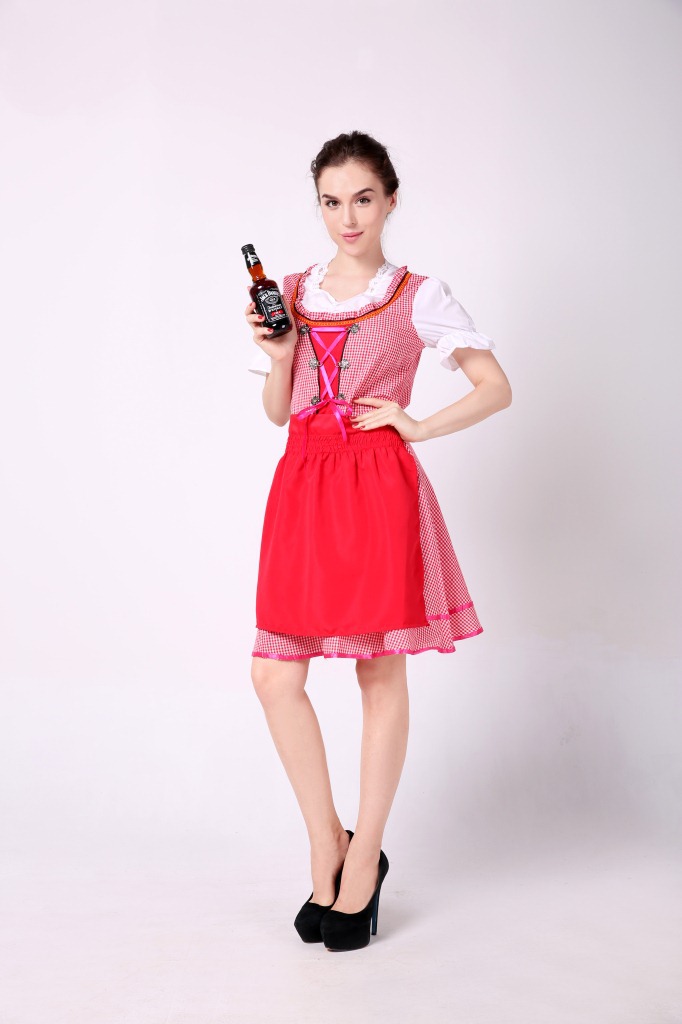 万圣节派对舞会服现货实拍德国啤酒节巴伐利亚传统啤酒服连衣裙