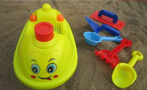 促销儿童 大号沙滩玩具 套装 宝宝游艇 小孩戏水玩水玩沙工具