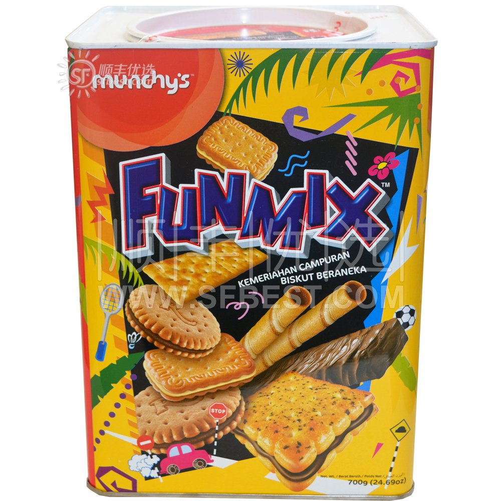 【顺丰包邮】munchys马奇新新欢密斯什锦饼干700g马来西亚进口
