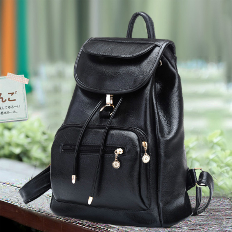 厂家直销2016新款韩版双肩包女包休闲时尚学生书包女士pu旅行背包