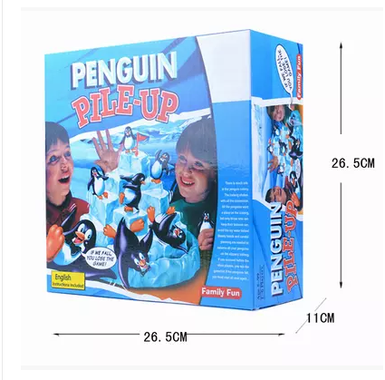 包邮707桌面游戏 冰山叠企鹅 亲子互动/多人 益智力动脑玩具礼盒