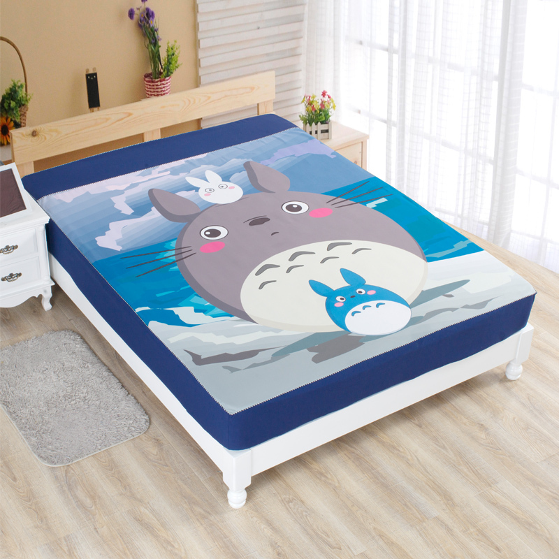 龙猫床单床笠 1.2米单件床笠 席梦思床垫套 榻榻米床罩床垫包1.8m