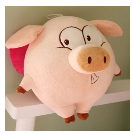 新款创意猪头毛绒玩具麦兜猪公仔飞天猪大号玩偶布娃娃三顺猪抱枕