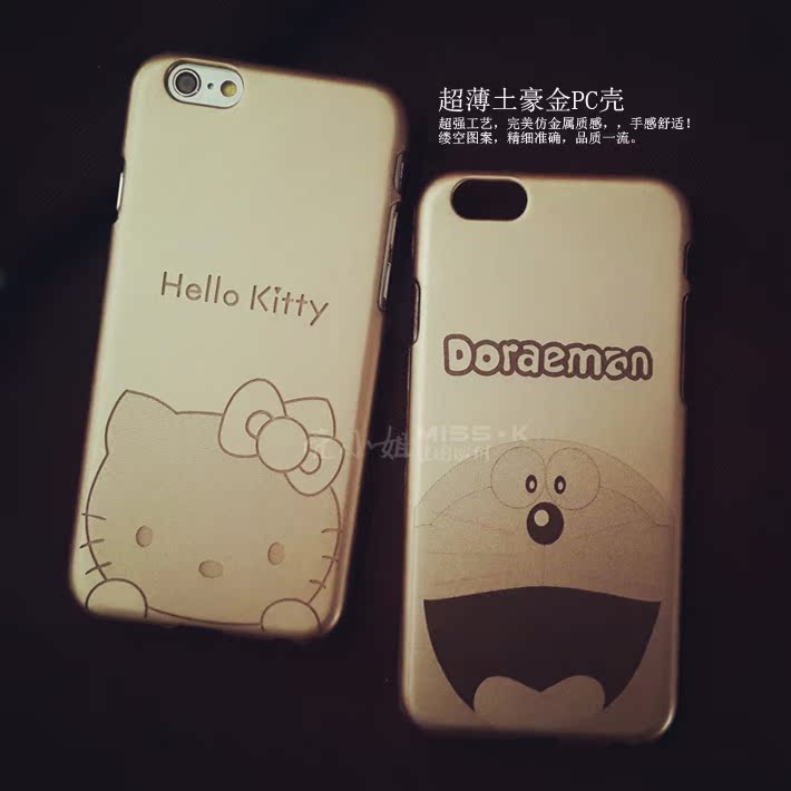 iPhone6手机壳苹果6PLUS卡通保护套5S外壳Hello Kitty超薄新款4
