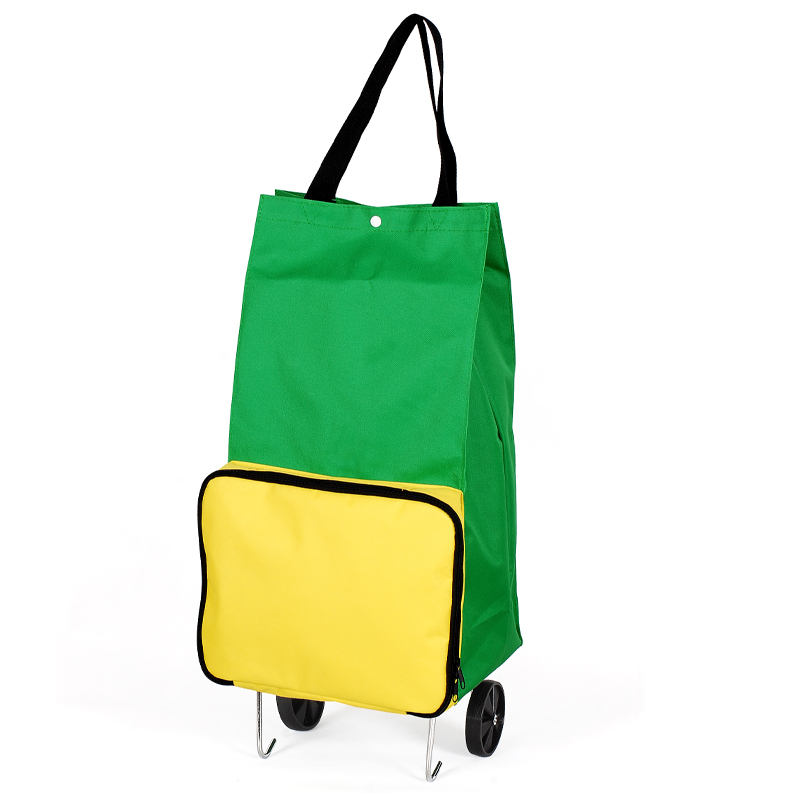 购物车可折叠买菜车帆布袋子超市购物袋带轮帆布挎包小拉车易收纳
