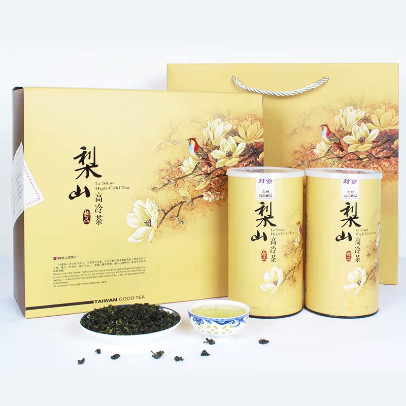 台湾梨山茶原装清香高山茶叶茶礼盒装2罐300克梨山高冷茶特级茶叶
