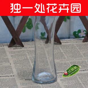 水培玻璃花瓶 透明玻璃缸 水培植物容器 小束腰加厚玻璃瓶