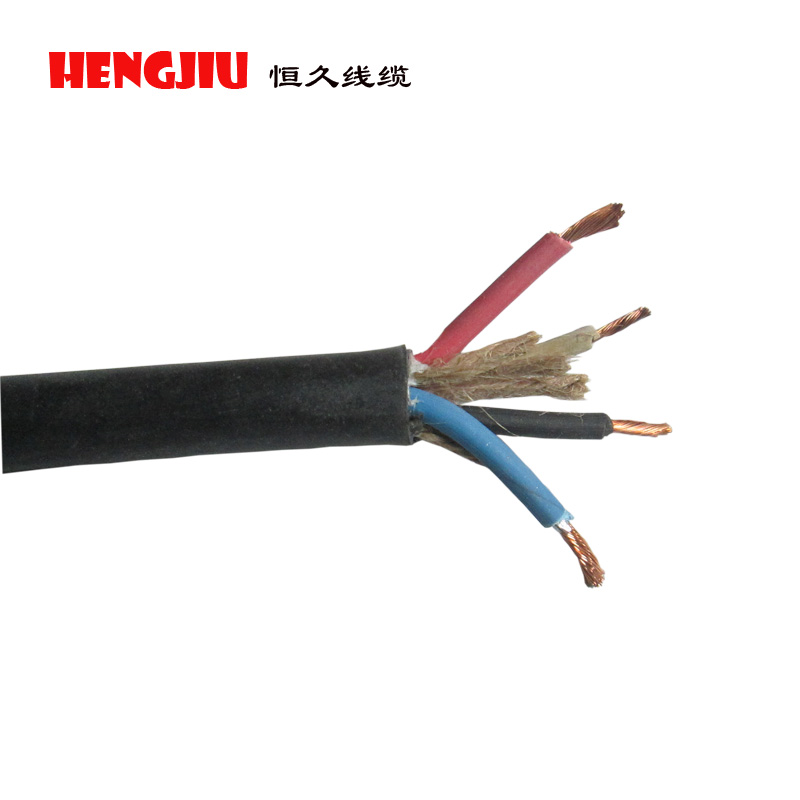 乐清恒久线缆 YC2*4/3*4/3*4+1*2.5平方橡胶电缆矿用橡套线缆