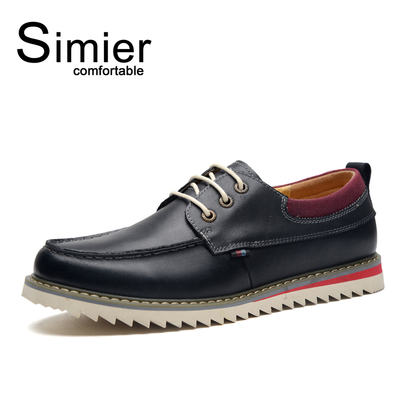 simier斯米尔2015春季新款男士日常休闲鞋真皮皮皮鞋帆船鞋8125