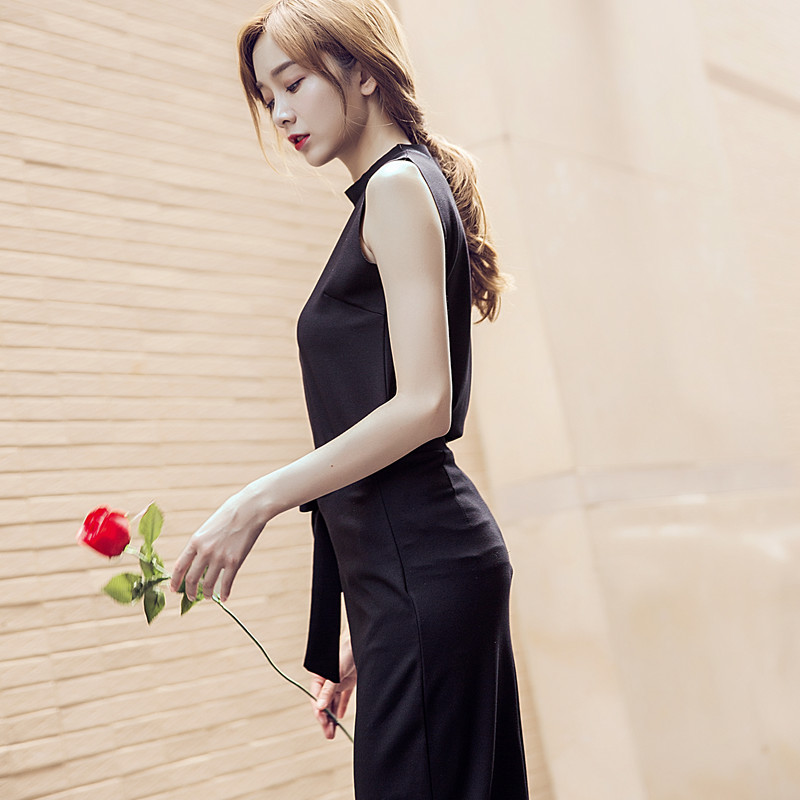 2015夏季新款裙子女装韩版中长款无袖修身显瘦两件套连衣裙