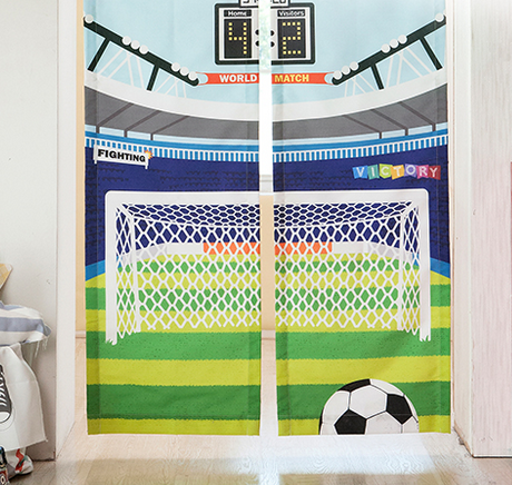 韩国正品代购 足球宝贝儿童房窗帘|遮光窗帘|隔断帘