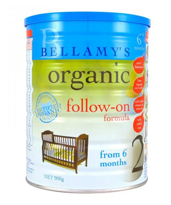贝拉美（bellamy's)婴儿有机奶粉2段 澳洲直邮 6罐免邮