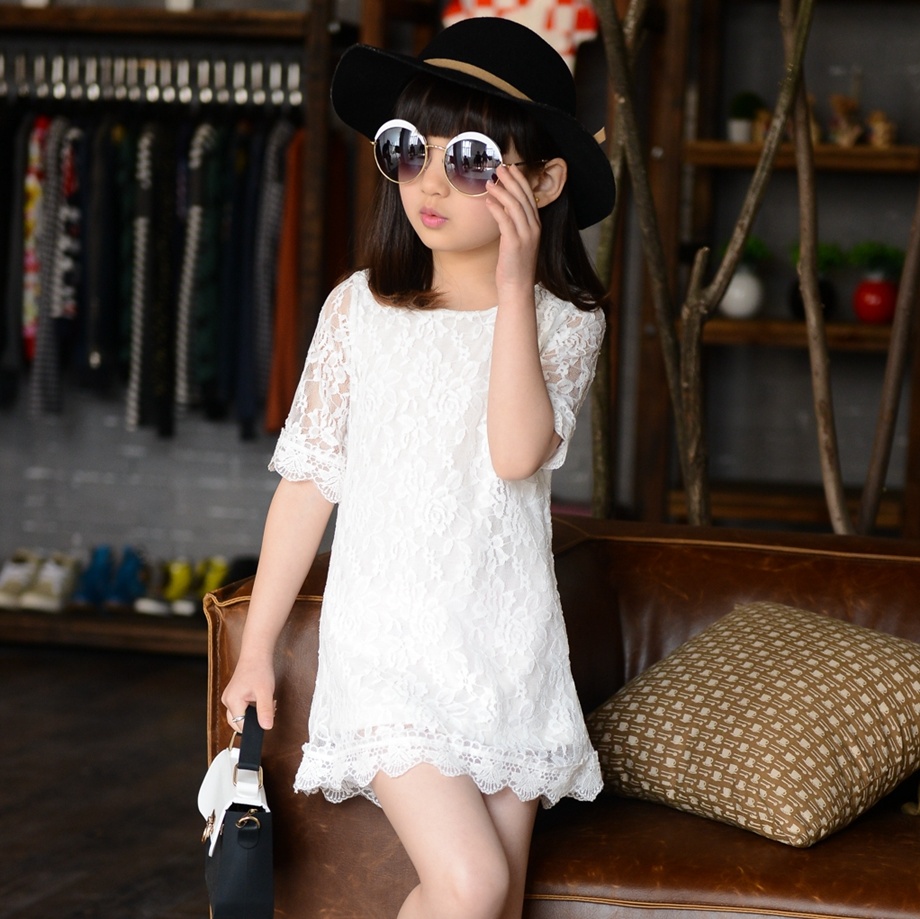 女童童装2015夏装新款韩版儿童宝宝蕾丝公主裙裙子连衣裙