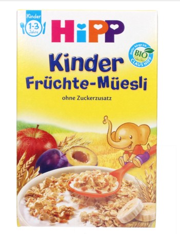 德国喜宝Hipp有机什锦水果多种水果谷物杂粮麦片麦糊200g